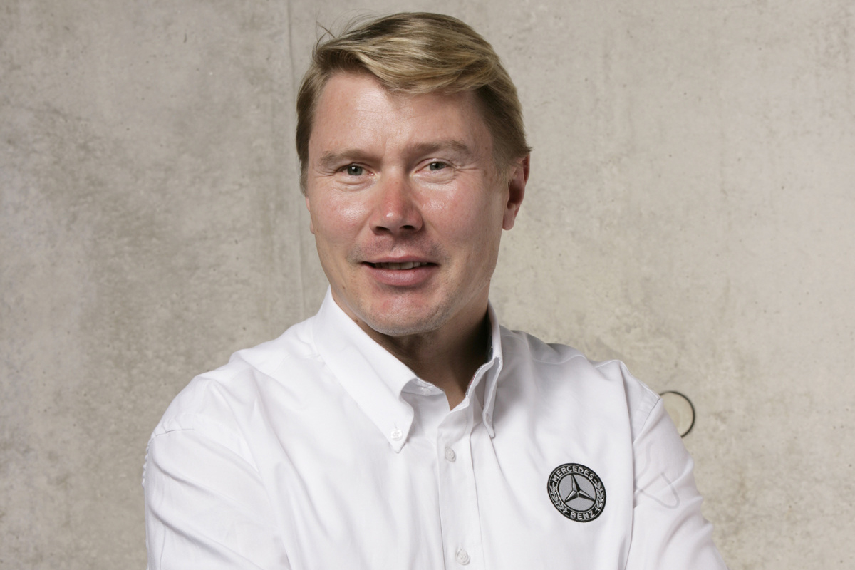 Mika Häkkinen Laguna Secába tart