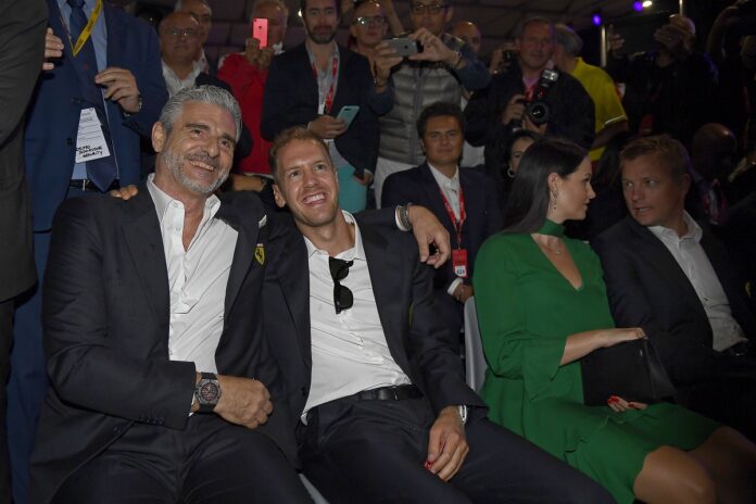 Ferrari 70, Arrivabene, Vettel