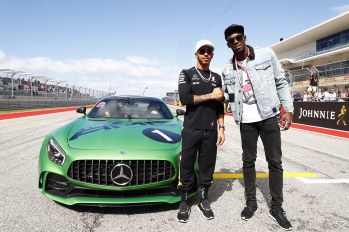 Usain Bolt, Lewis Hamilton