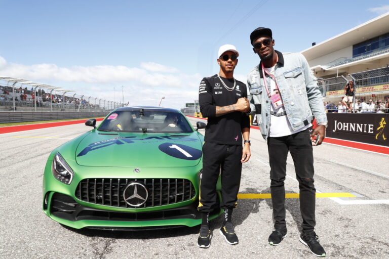 Usain Bolt, Lewis Hamilton