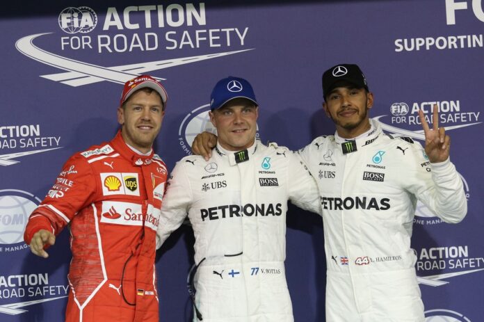 Vettel, Bottas, Hamilton