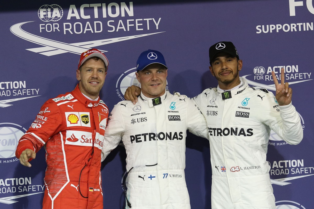 Vettel, Bottas, Hamilton