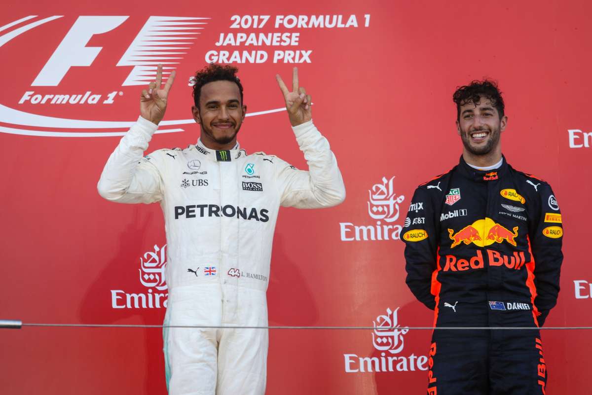 Ricciardo, Hamilton