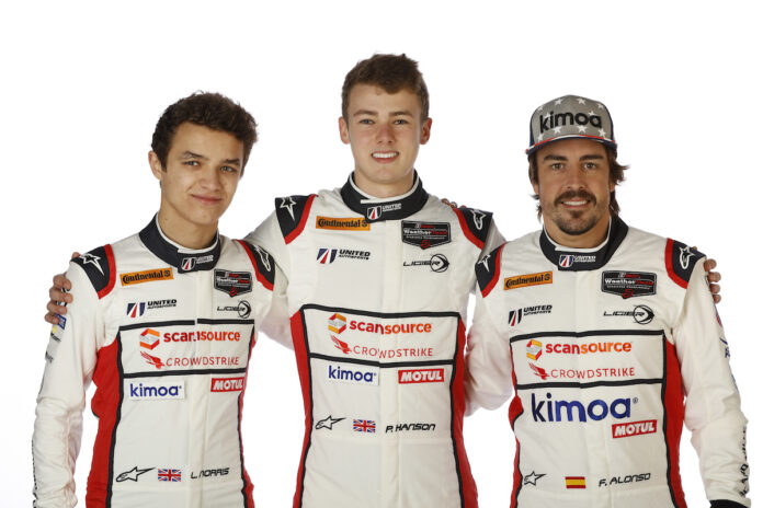 Lando Norris, Phil Hanson, Fernando Alonso