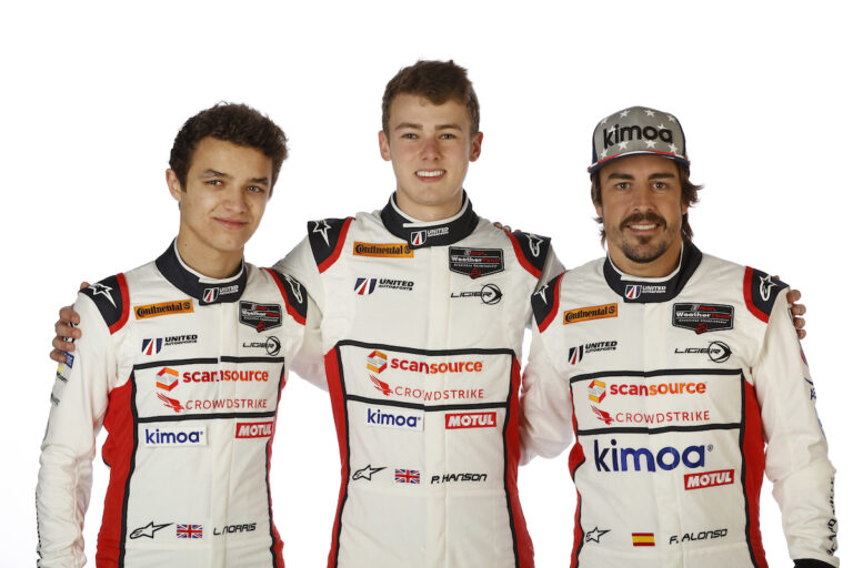 Lando Norris, Phil Hanson, Fernando Alonso