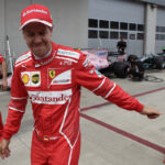 Sebastian Vettel, mezítláb