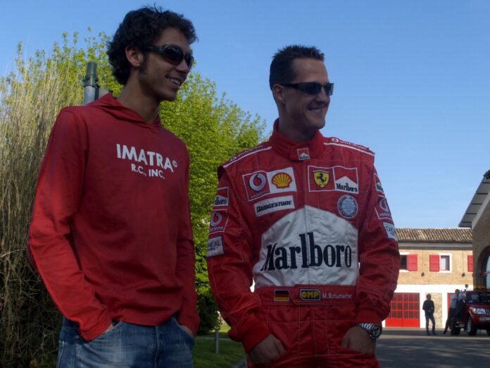 Valentino Rossi, Michael Schumacher