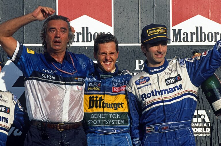 flavio briatore, michael schumacher, damon hill, aida, williams, benetton, kai ebel, racingline.hu
