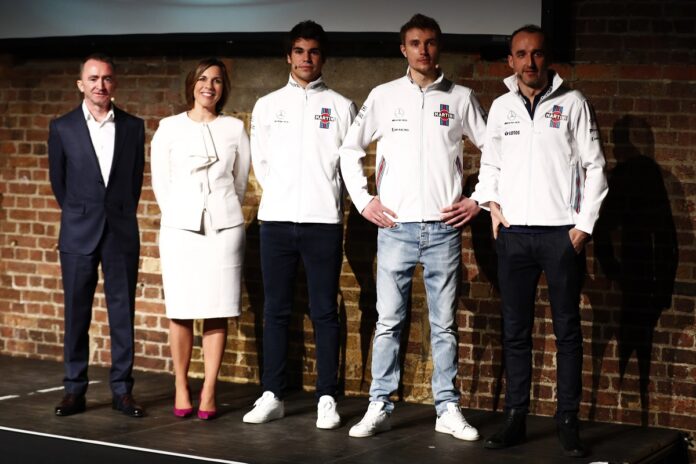 Claire Williams, Lance Stroll, Sergey Sirotkin, Robert Kubica