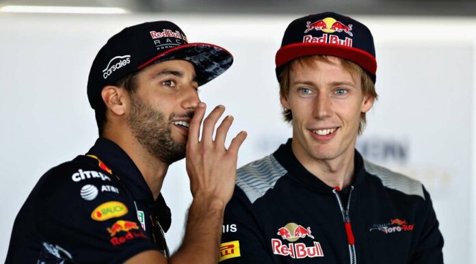 Daniel Ricciardo, Brendon Hartey