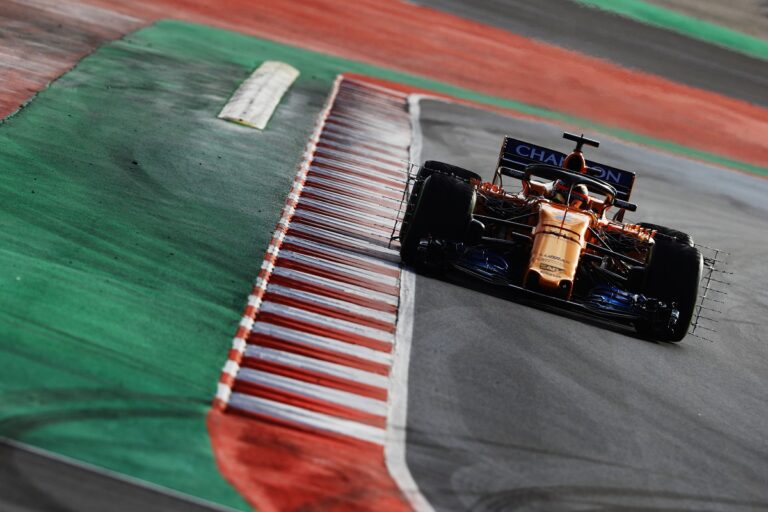 Stoffel Vandoorne McLaren, tesztnap