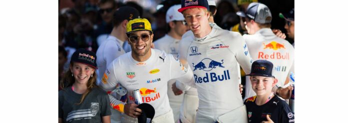 Daniel Ricciardo, Brendon Hartley, kids