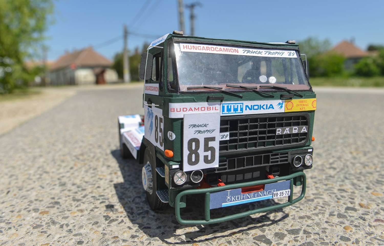 Megépült az igazi magyar versenykamion, 1:16-os méretarányban!