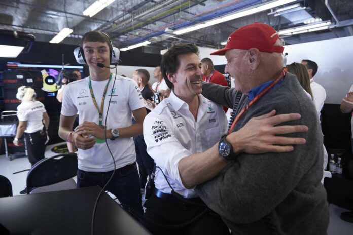 Niki Lauda, Toto Wolff, racingline.hu
