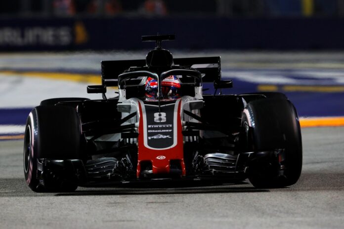 Grosjean, Haas, Szingapúr