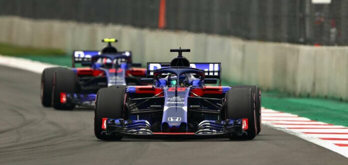 Hartley, Gasly, Toro Rosso, Mexikó