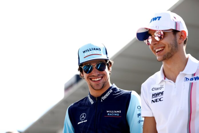 Ocon, Stroll, racingline