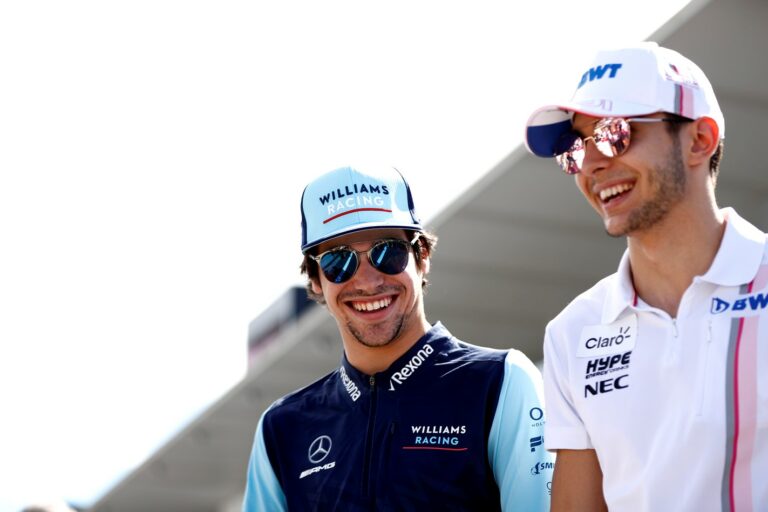 Ocon, Stroll, racingline