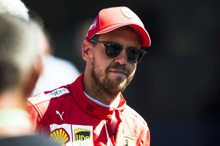 Sebastian Vettel, Ferrari, racingline