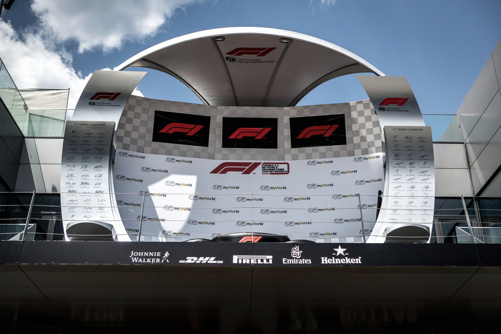 podium, dobogó, osztrák nagydíj, red bull ring