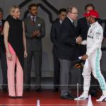 Charlene hercegné, Albert herceg, Lewis Hamilton