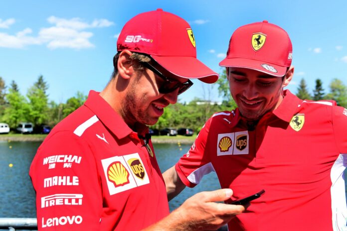 Charles Leclerc, Sebastian Vettel, Ferrari, racingline, racinglinehu, racingline.hu