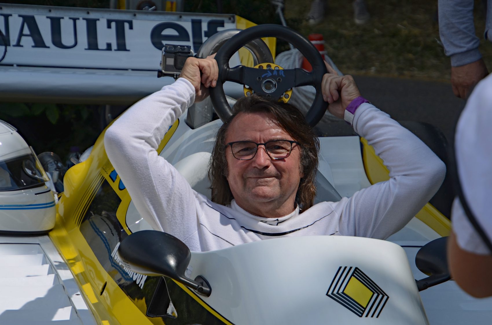 René Arnoux Goodwoodban a 40 évvel ezelőtti RS10-zel demózott
