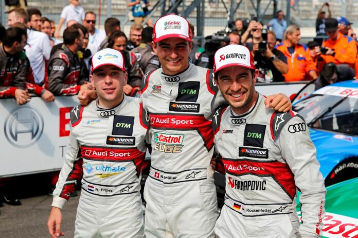 Nico Müller, Mike Rockenfeller, Robert Frijns, racingline