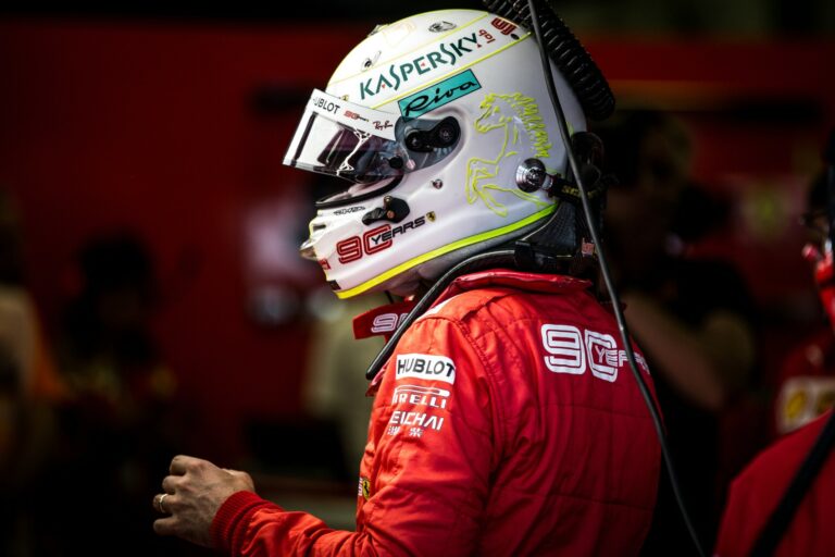 Sebastian Vettel, Ferrari, racingline