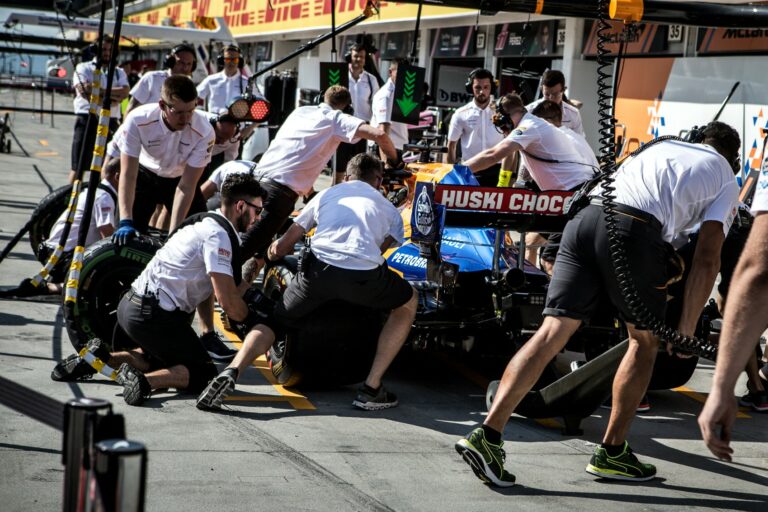 McLaren pitstop