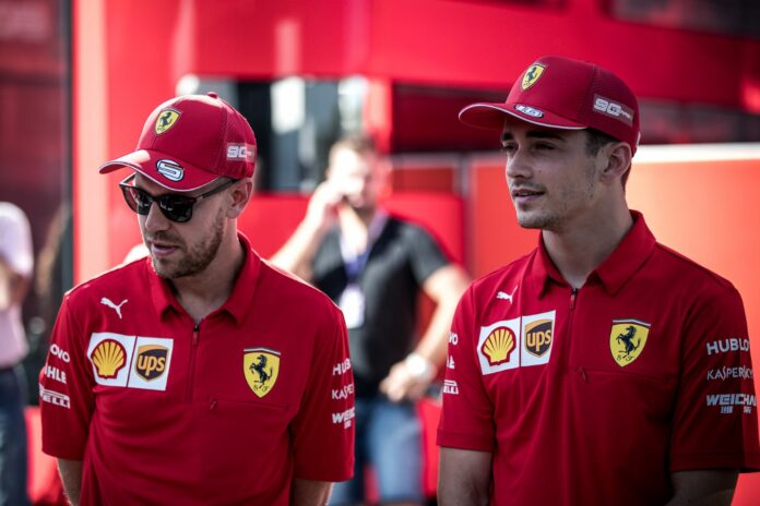Sebastian Vettel, Charles Leclerc, Ferrari, racingline, racinglinehu, racingline.hu