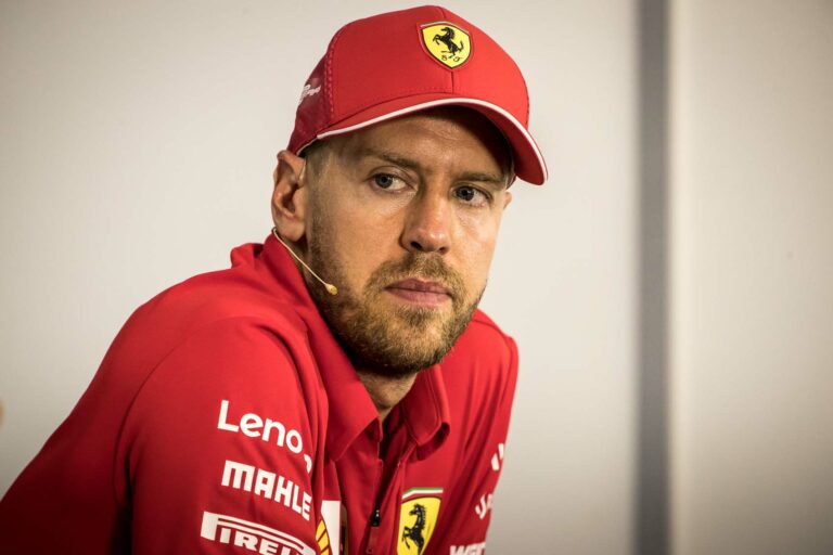 Sebastian Vettel, Ferrari, racingline
