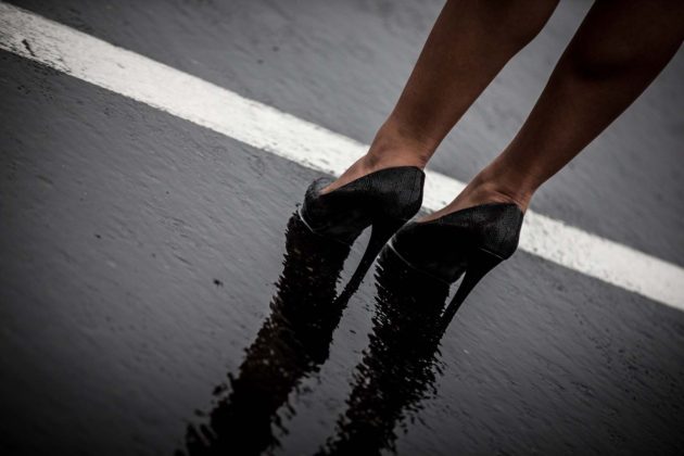 rain, eső, grid girl