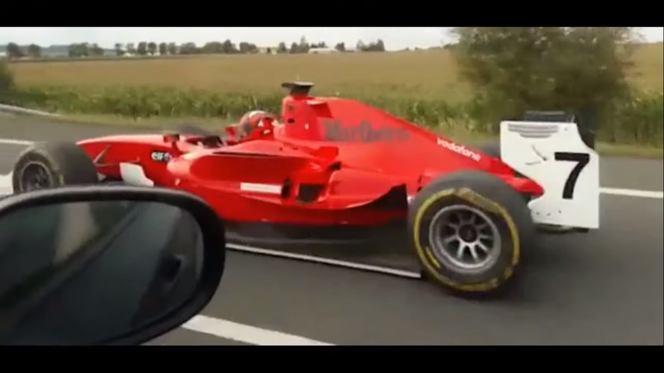 Valaki a cseh autópályán azt gondolta, hogy ő Kimi Räikkönen!
