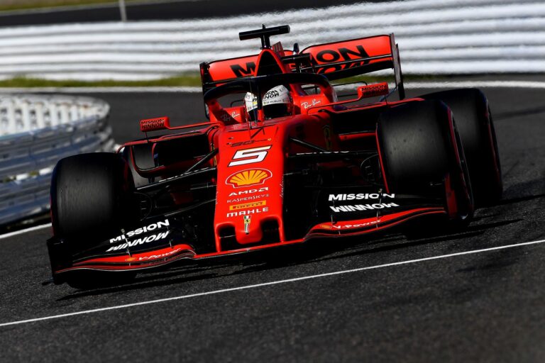 Sebastian Vettel, Ferrari, racingline