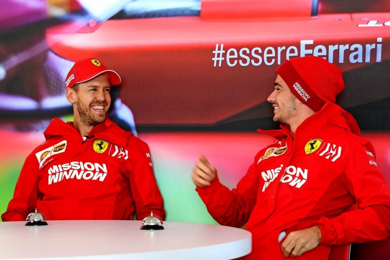 Sebastian Vettel, Charles Leclerc, Ferrari, racingline, racinglinehu, racingline.hu