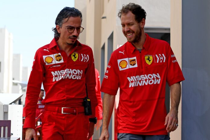 Sebastian Vettel, Laurent Mekies, Ferrari, racingline