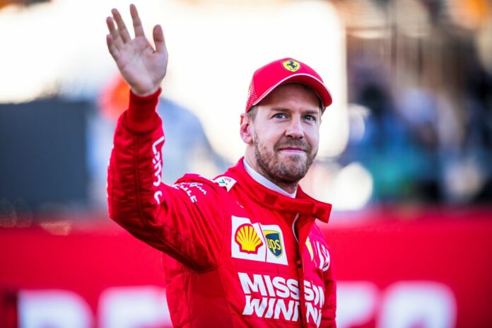 Sebastian Vettel, Ferrari, racingline