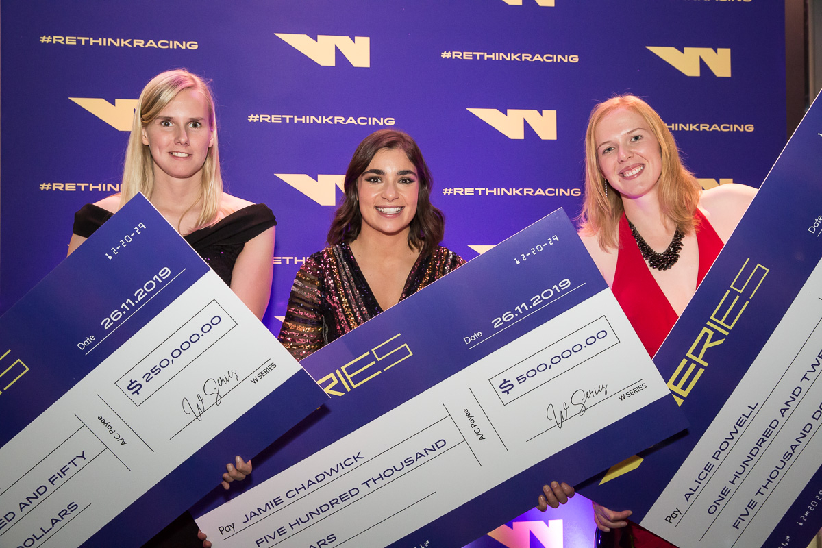 A W Series 2019-es versenyzői megkapták pénzdíjaikat