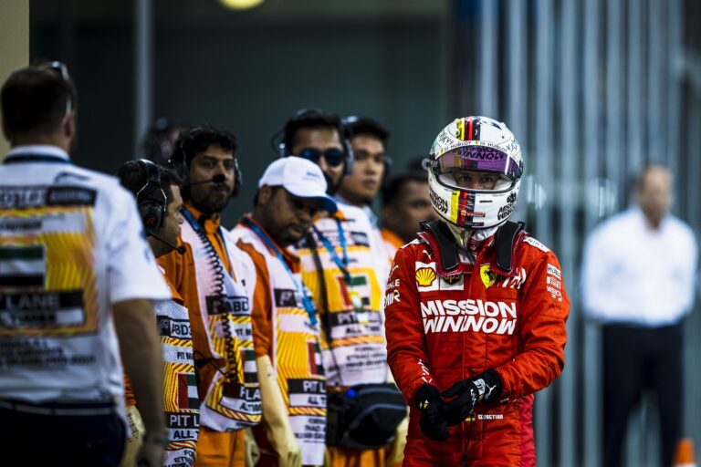 Sebastian Vettel, Ferrari, racingline