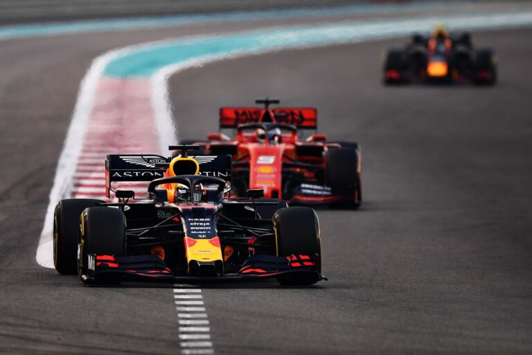 Max Verstappen, Sebastian Vettel, Alex Albon, racingline