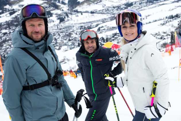 dal, Lindsey Vonn, Patrick Dempsey, alpesi s&iacute;