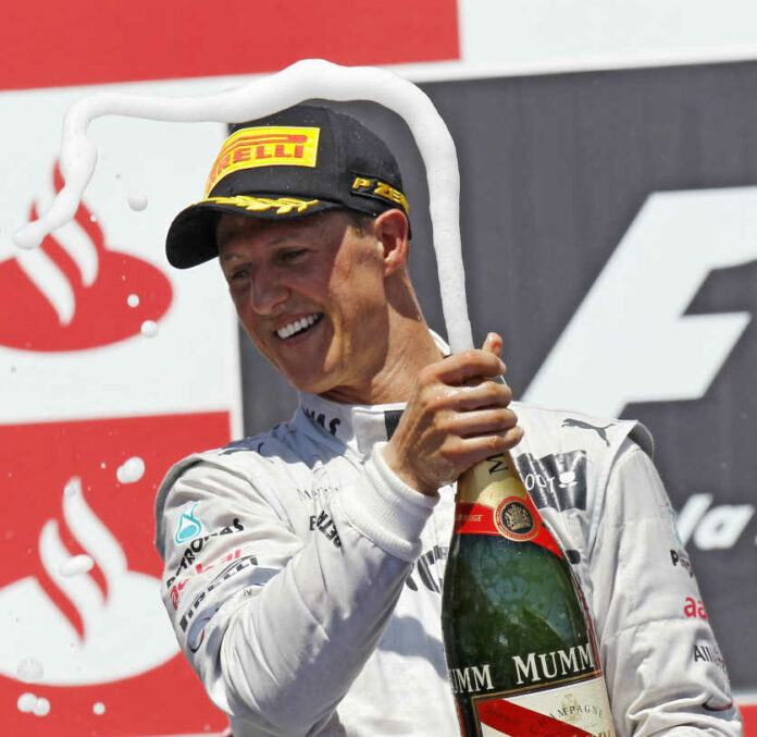 Schumacher, racingline