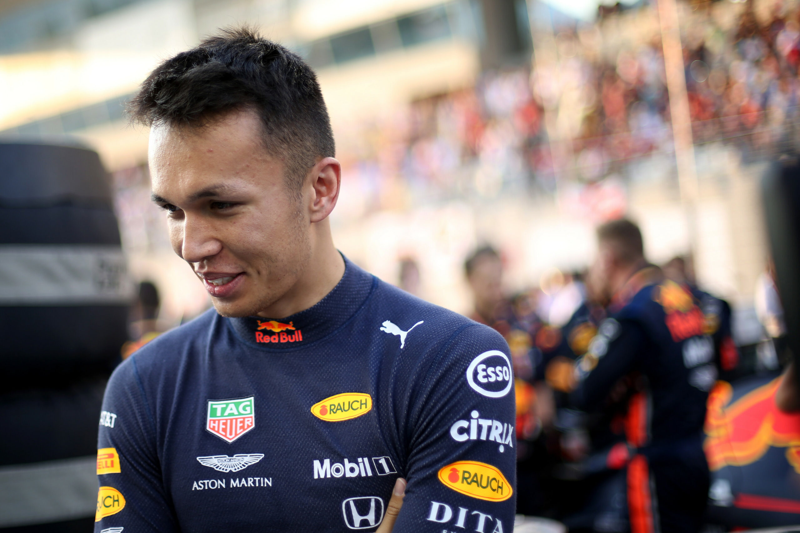 Albon riválisait ugratta a közös gyakorlás alatt