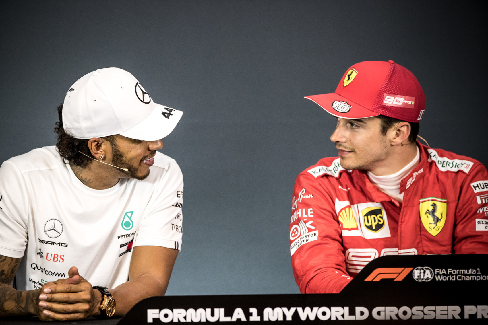 Brundle, Hamilton, Leclerc, racingline