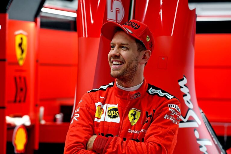 Sebastian Vettel, Ferrari, racingline