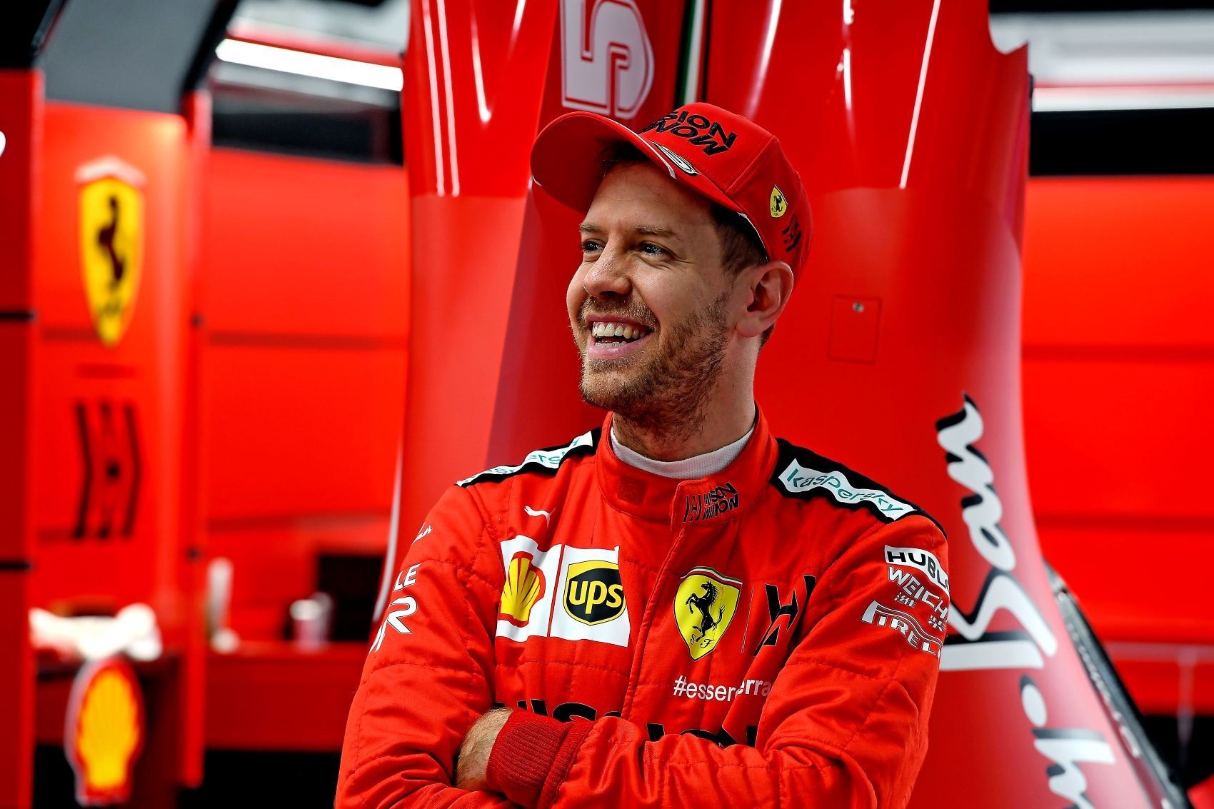 Sebastian Vettel, Ferrari, racingline