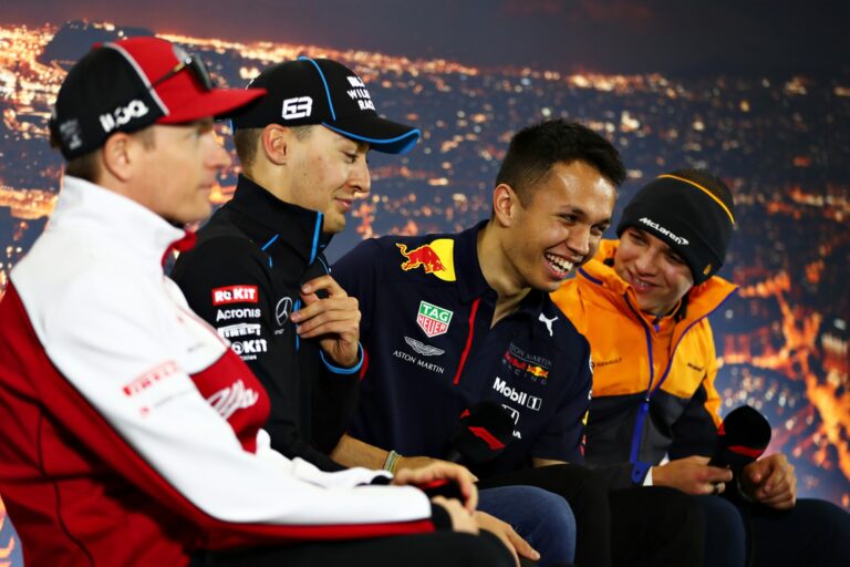 F1, Räikkönen, George Russell, Alexander Albon, Lando Norris