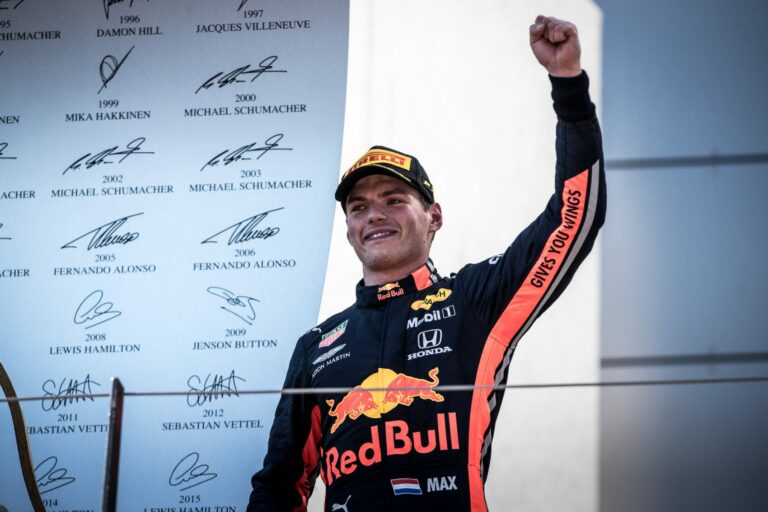 Verstappen, racingline