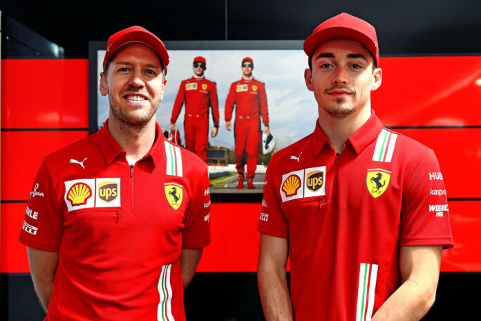 Sebastian Vettel, Charles Leclerc, racingline